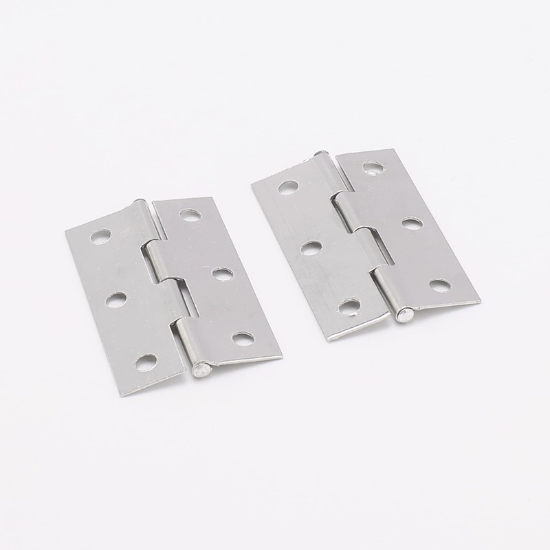 Unxuey Door Hinges, 16Pcs 2.12inch Folding Butt Hinges, Stainless Steel