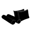 Cover ONLY Model V1 Full Velvet Contrast Indoor Daybed Cushion
