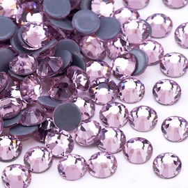 Jollin Hot Fix Crystal Flatback Rhinestones Glass Diamond Gems 2.0 mm (6ss 2880 Pieces, Pink)
