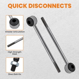 maXpeedingrods Front Sway Bar Link Quick Disconnects for Jeep Cherokee XJ 1984-2001, Comanche MJ 1986-1992, Grand Cherokee ZJ 1993-1998, 3.5-6" Lift