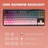 ATTACK SHARK M87 80% Wireless Gaming Keyboard,87 Keys Rainbow Lights