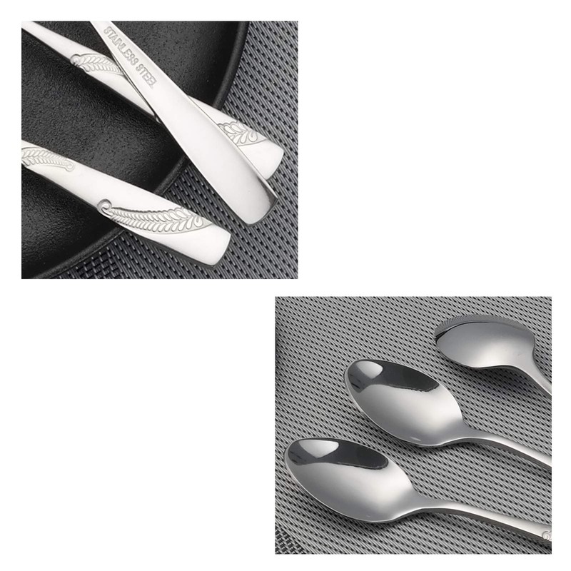 Bringer 12-Piece Coffee Spoons, Stainless Steel Mini Espresso Spoons
