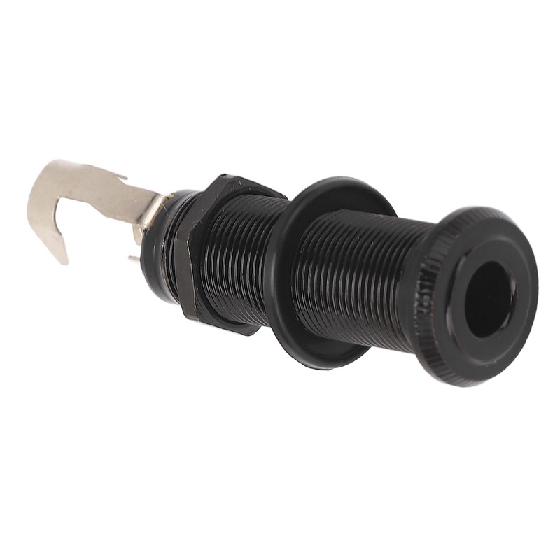 Guitar End Pin Jack Socket Threaded Metal 6.35mm for Bass