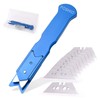 FOSHIO Vinyl Wrapping Paper Cutter with 10PCS Cutter Blades, Blue