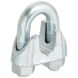 SE 3/8" Zinc Plated Wire Rope Hook Clamps (6-Pack) - WR38-6