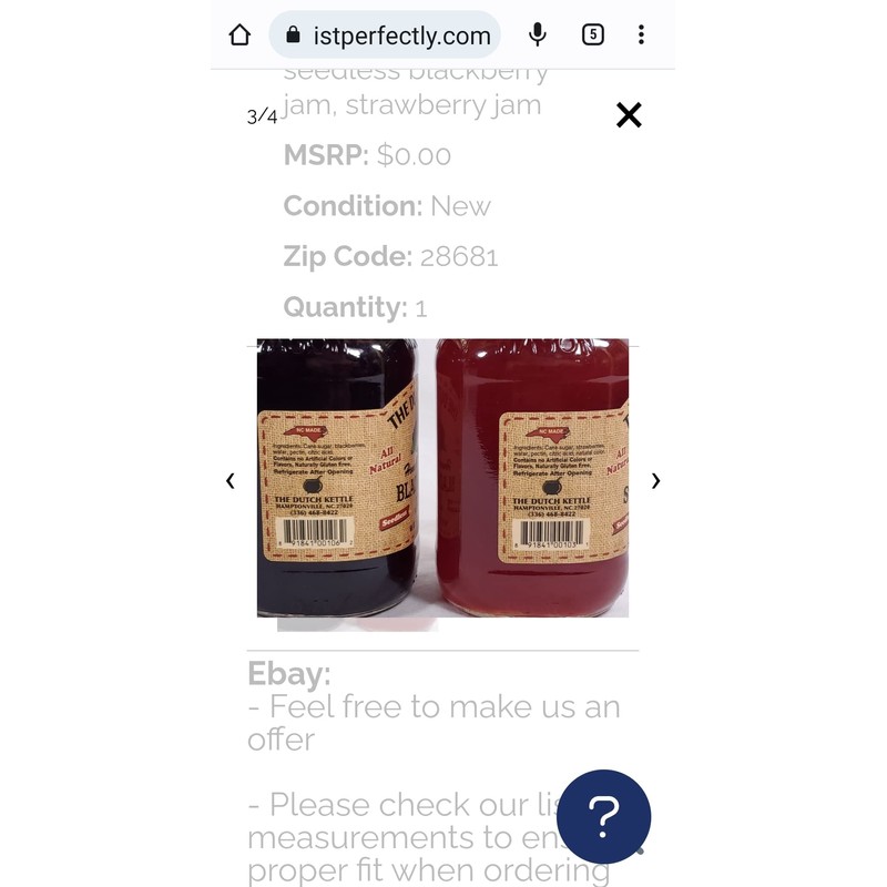 The Dutch Kettle Amish Seedless Blackberry & Strawberry Jam 2-19