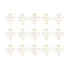 100Pcs Airplane Shaped Paper Clips Metal Lightweight Multipurpose Cute Shaped
