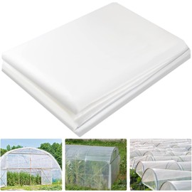 KAHEIGN 2 x 3 m Polyethylene Film Transparent Greenhouse Film, Extra Thick Tear-Resistant Garden Film Made of Polyethylene, Transparent Polytunnel for Gardening, Tomato House, Greenhouse Film (250 Mu