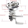 Mizugiwa Marine Boat Stainless Steel Flush Hatch Lift - Locking