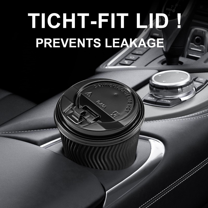 Lamosi 200 Pack Coffee Cup lids for 10, 12, 16,