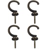 pson 4Pcs Curtain Holdbacks, Wall Mounted Zinc Alloy Drapery Tieback
