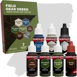 The Army Painter, Combat Se7ens: Field Gear Green, 7x18ml Acrylic Paints