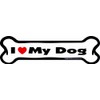 Imagine This I Love My Dog Bone Car Magnet, 2-Inch by 7-Inch