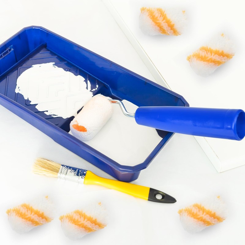 Mini Paint Roller Set, 2" Microfiber Paint Roller, 6* Roller