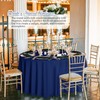 Pesonlook 10 Pack Navy Blue Round Tablecloth 120 Inch, Waterproof