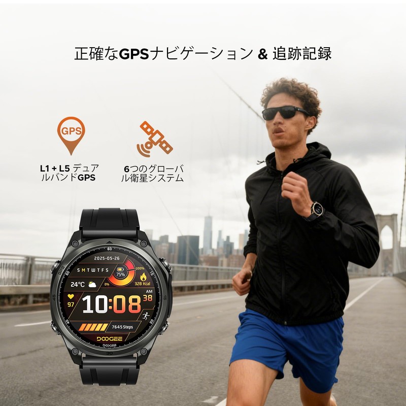 AnywiseW1 AI Smartwatch, Men's, Sports Watch, Equipped with ChatGPT, Built-in