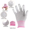 HARFINGTON 6 Pairs ESD Anti Static Gloves 19cm Overlock Edge