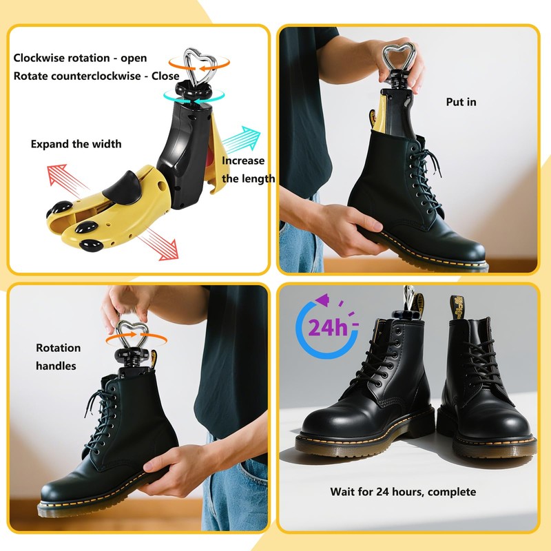 Shoe Stretcher Women Men, Boot Stretcher Unisex Adjustable Width Length