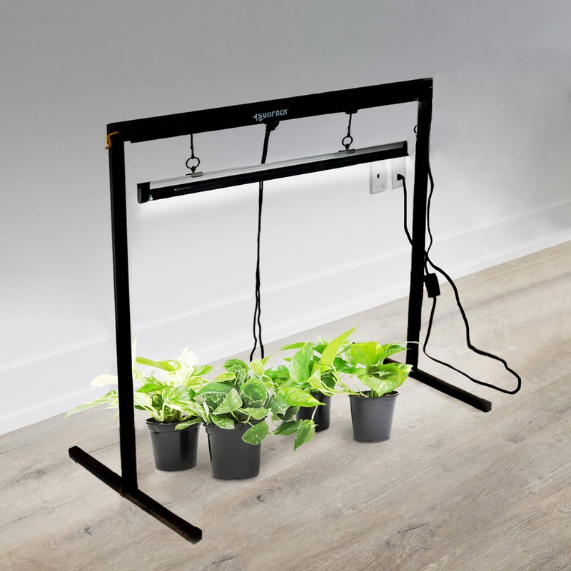 SUNPACK Metal Grow Light Stand with T5 Light System, 26.4"