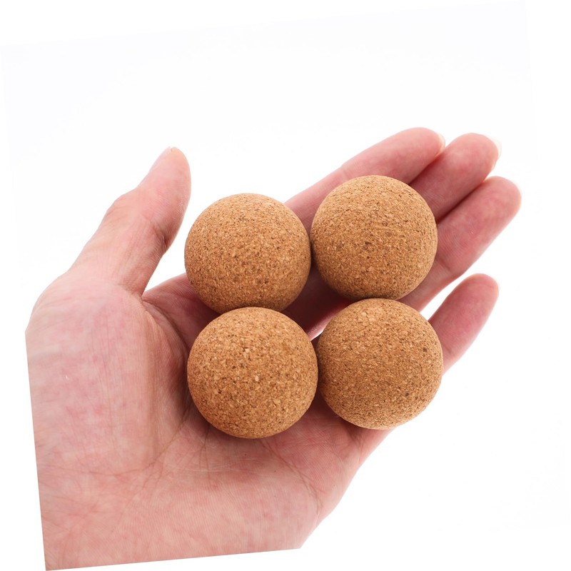 Kisangel 4pcs Foosball Game Balls Wooden Cork Balls for Indoor