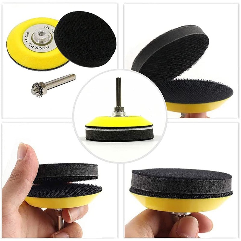 Bestgle 2pcs 3 Inch 75mm Hook and Loop Sanding Backing