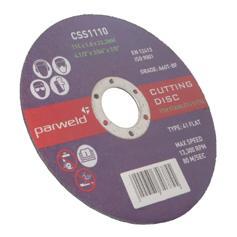 (Pack of 10) PARWELD 115 x 1mm Thin Metal Cutting