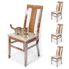 Zipcase 4 Packs Clear All Cover in Plastic Dinning Chair