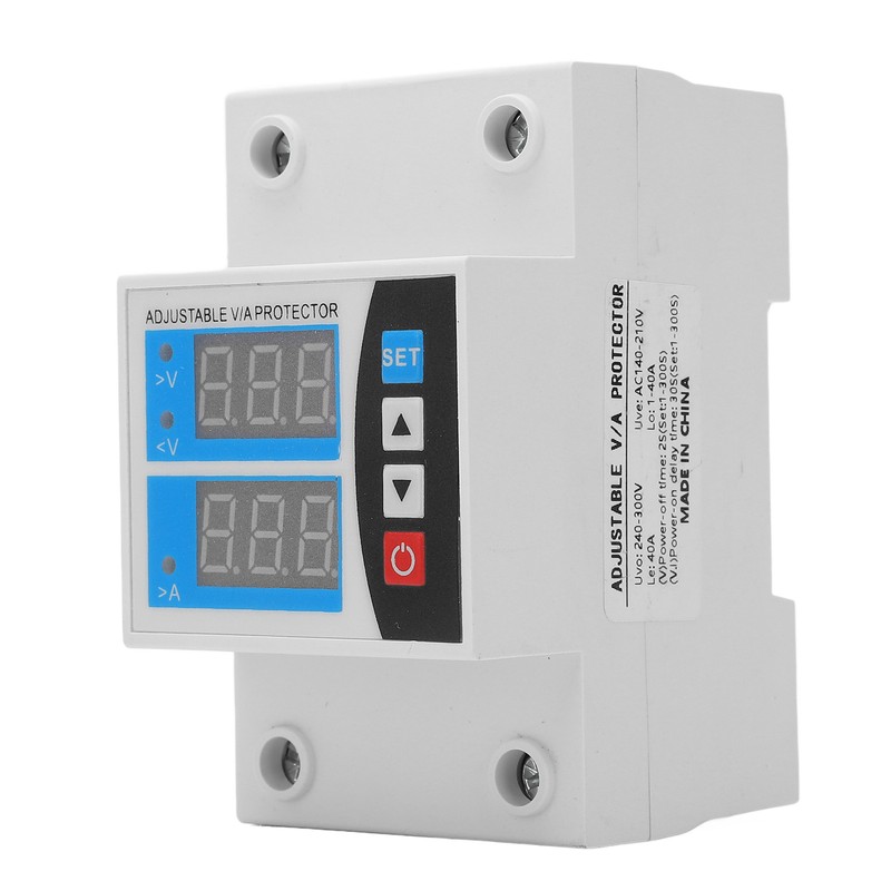 Over Under Voltage Protective Device Digital Display Protector Auto Reset