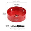 QWORK® 110 mm Hole saw, M42 HSS hole saw bit,