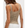 Outfeel Women Button Down Tank Tops Summer Sleeveless Vest Tops