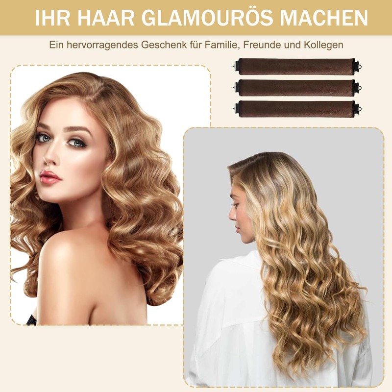 Overnight Curlers, Set of 3 Overnight Blowout, Curlers Overnight With