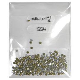 Yeni Nail V-cut stone large capacity (300 pieces), 1 piece, SS4 (1.5mm) / 예니네일 브이컷 스톤 대용량(300개입), 1개, SS4(1.5mm)