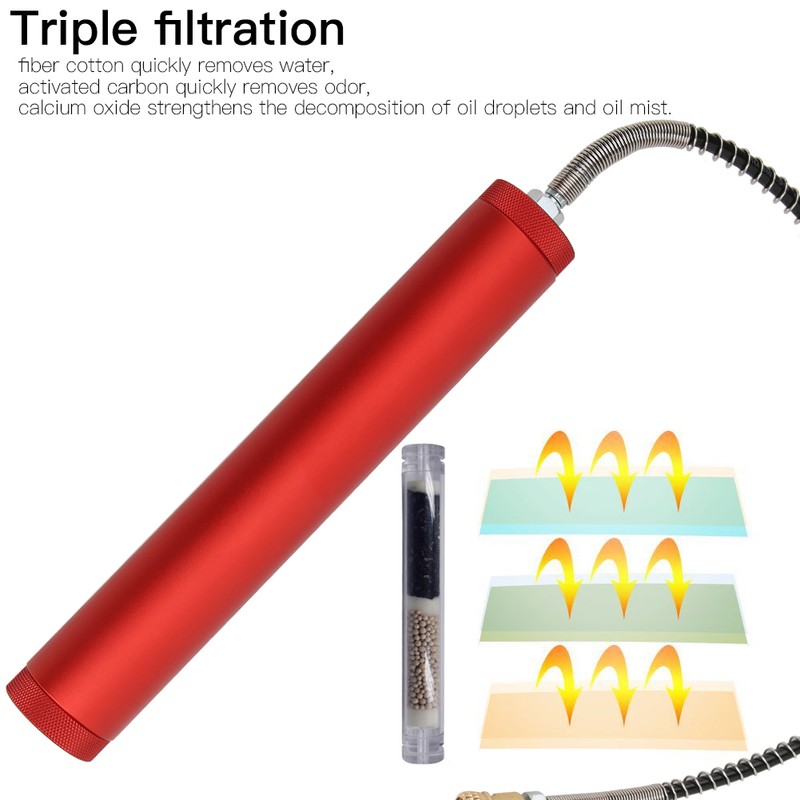 Dual Oil Water Separator High Pressure Air Pump Activated Carbon
