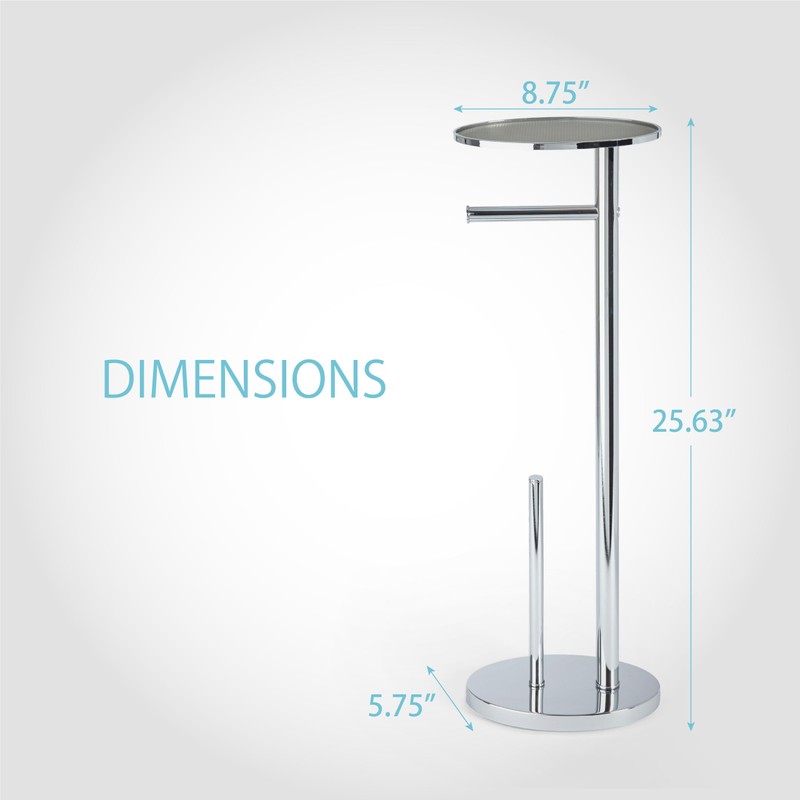 Better Living Ovo Toilet Caddy with Top Shelf, Bathroom Toilet