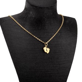 UJIMS Mom To Be Gift Feet Pendant Necklace Pregnancy Women Gifts First Time Moms Expecting Mom Jewelry (BabyFeetNecklace)