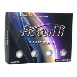 Accufli Max Soft Golf Balls (Matte White 12PK)