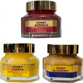 Holika Holika 홀리카홀리카 꿀피부 슬리핑팩 90ml (3타입 1택) [카놀라꿀] Holika Holika Honey Skin Sleeping Pack 90ml (Choose 1 of 3 Types) [Canola Honey]