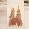 Bohemian Women Feather Earrings Long Tassel Drop Dangle Earrings Set