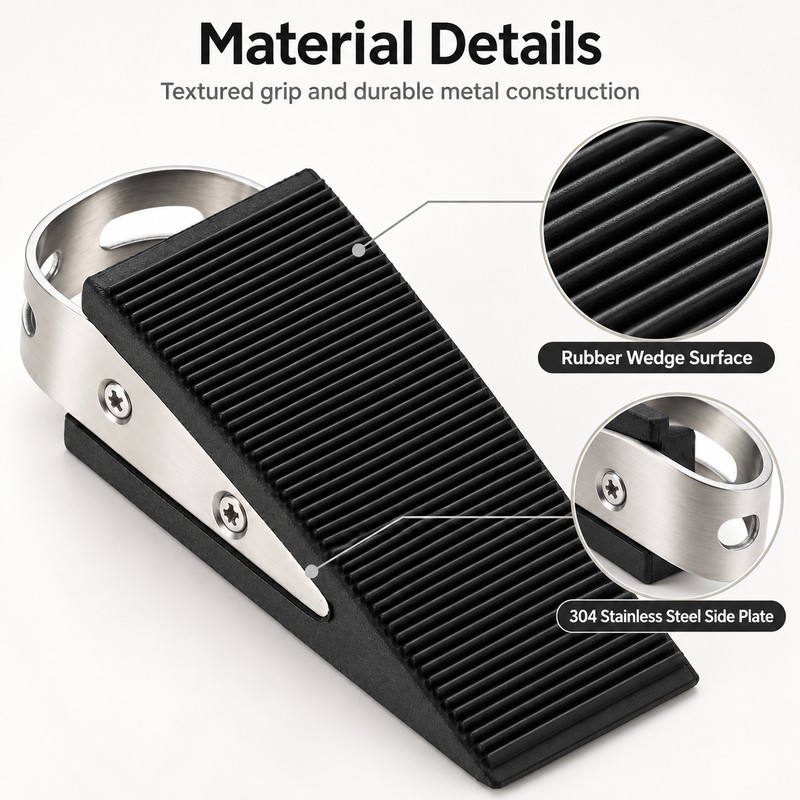 Door Stopper Wedge for Home & Office – Rubber &