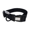 HugglePets Snappy Black Medium 30-50cm Dog Collar | Adjustable Weatherproof