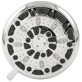 Waxman Consumer Group 8333501 3.5 in. Chrome Serene 3-Spray Fixed Shower Head