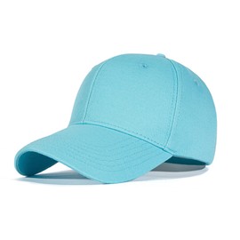Bakicey Baseball Cap Unisex Outdoor Sun Hat Women's Baseball Cap Cotton Baseball Caps Adult Casual Hip Hop Baseboard Baseball Cap Adjustable Men's Baseball Cap, Blue (sea blue)
