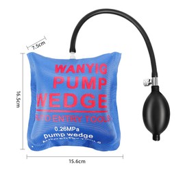 Wanyi Pack of 4 Square Mounting Cushion Pneumatic Tensioner Air Wedge Pump Wedge Mounting Aid Window for Door Window Installation and Car Repair