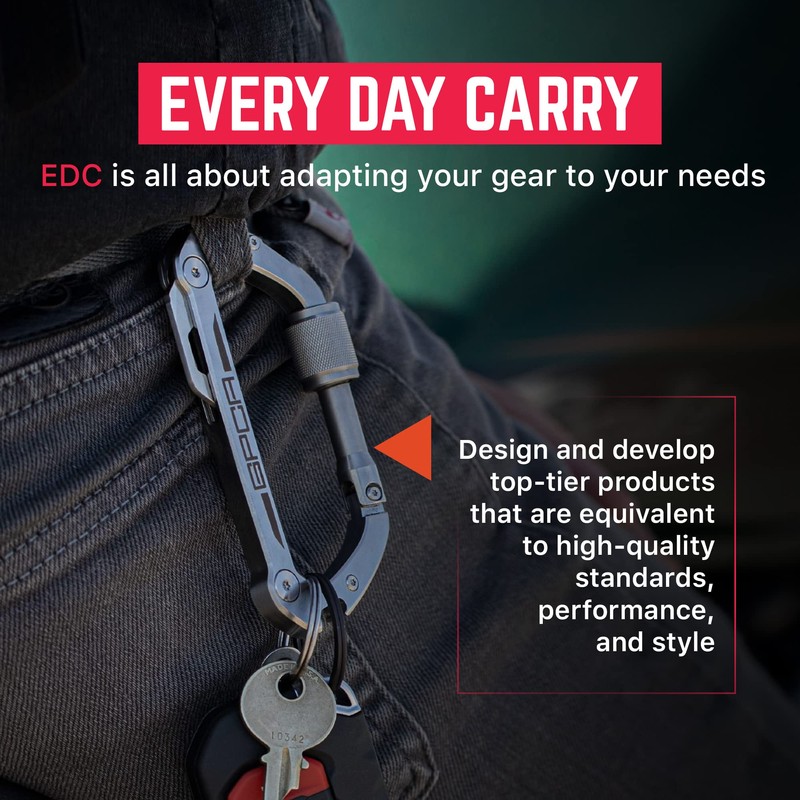 Gpca - Carabiner Keychain Lite, Heavy Duty Carabiner for Outdoor