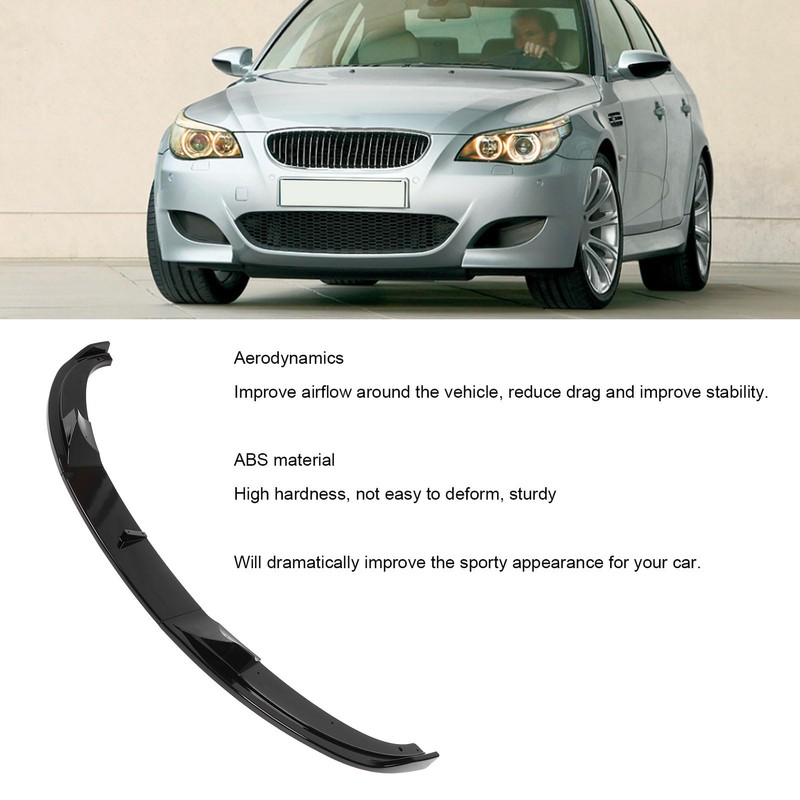 Fabater Front Bumper Lip Spoiler, 3PCS High Strength Sporty Front