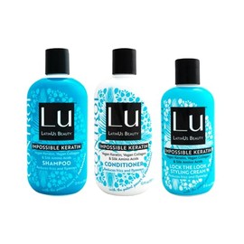 LatinUs Beauty, CONTROL Impossible Keratin, Coleccin para Cabello Shampoo  Acondicionador  Crema para Peinar                                          