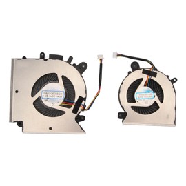 Laptop Cooling Fan Replacement 4 Pin Power Connector Compatible for MSI GF76 GF66 GL66 MS 1581 Laptop CPU GPU Cooling Fan