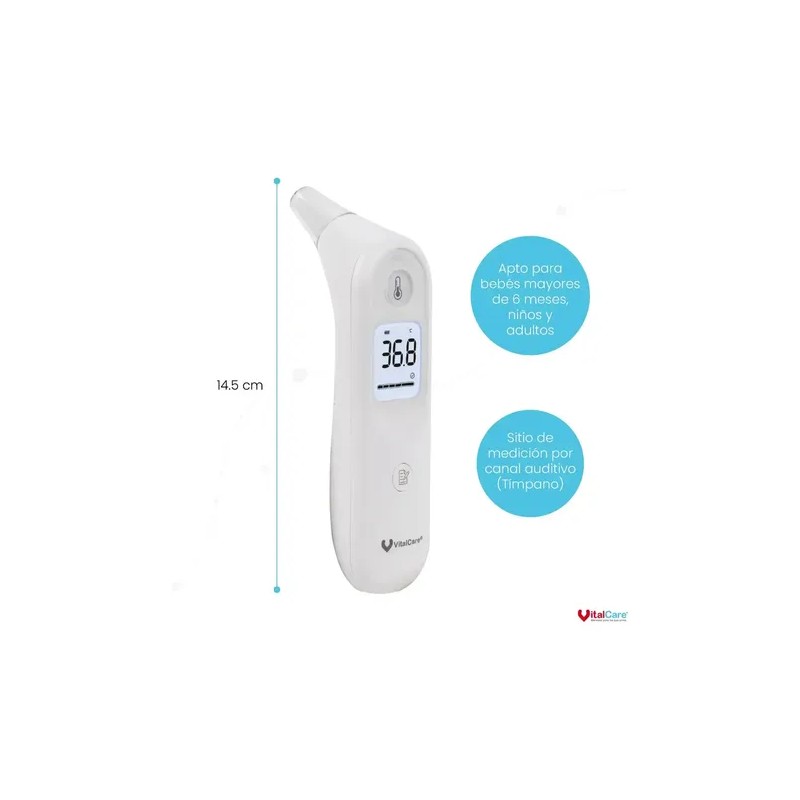 Termómetro De Oído Infrarrojo Yht-01 Vitalcare Blanco