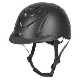 Kerbl Nerron Trendy Riding Helmet, Sporty Training and Tournament Helmet, Black, 51-54