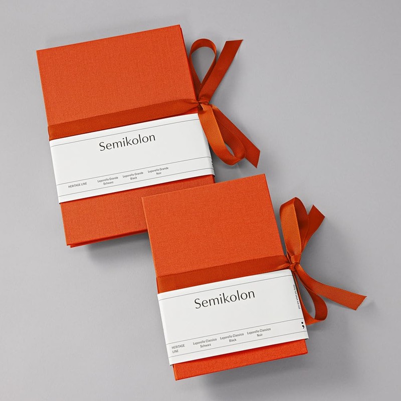 Leporello orange +++ 6 sheets high quality firm paper +++